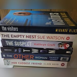 Stack of Mystery and Thriller Novels